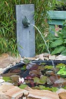 Fish water feature with small ponds