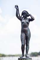 'Maiden of the Roman Campagna' sculpture by Albin Polasek, bronze, 1911 - Albin Polasek Museum 