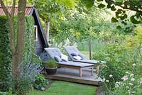 Relaxing area with loungers