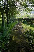 Pathway to the garden entrance, Wyckhurst Kent