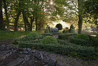 View of the shady garden, Wyckhurst Kent