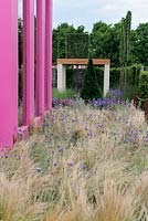 Meadow of grasses and Cornflowers. 'Las Mariposas' (hopes of a Nicaraguan girl), Hampton Court Palace Flower show 2012