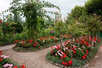 View of the main garden - Monet's garden, Giverny, France