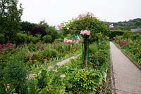 View of main garden - Monet's garden, Giverny, France