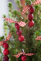 Step-by-step - Cranberry Christmas decorations