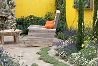 Furniture made from recycled pallets - 'Summer in the Garden' - Silver medal winner - RHS Hampton Court Flower Show 2012