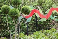 The Dragon Garden in spring - West Green House, Hampshire
