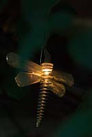 Garden fairy lights in the form of Dragonflies