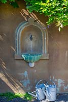 Water feature and watering cans - Ulla Molin 
 