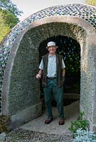 Richard Pim, owner and creator of the garden - Westonbury Mill