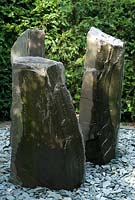 Rock fountains - Richard Ayres' Garden