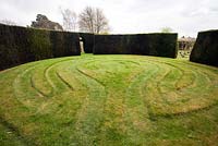 The mown maze at The Dower House