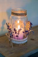 Glass candle with Lavender