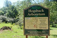 Signage for Hogsback Arbotoreum. 