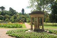 Stone covered well in centre of botanical garden - Durban South Africa