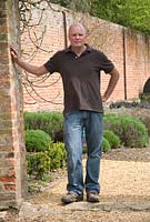 Phil Mizen the owner of Langham Herbs, Walled Garden, Suffolk