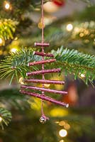 Dogwood Christmas tree decorations on a Christmas tree  
