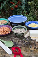 Tools and equipment for making bird feeders