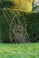 'Orbits II' by Jude Heaton - Wyndcliffe Court Sculpture Garden, St Arvans, Monmouthshire, UK. May.