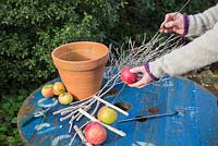 Adding apples to wire