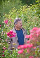 Rose breeder and nurseryman Jerome Rateau of Les Roses Anciennes Andre Eve.
