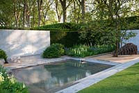 Lupinus Chandalier and Cashmere Cream - RHS Chelsea flower show 2014 - The Laurent Perrier Garden. Awarded Gold Medal 