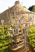 Sloth-Quarry of Silence. Design: Sheena Seeks.- Gold. Best conceptual garden- RHS Hampton court flower show 2014 
