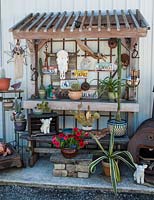 Quirky pots and containers display

