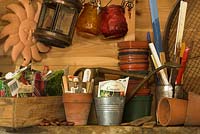 Garden Potting shed with associated bits and pieces