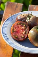 Tomato 'Nyagous' Russian black heirloom tomato