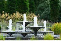 The fountains. Cambridge Botanic Gardens