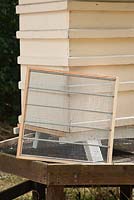 Beekeeping hive equipment - a wooden frame