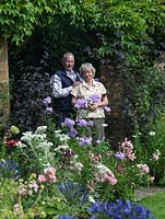 Dirk and Inger Laan in their garden