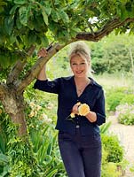 Kim Wilde, British pop star and celebrity gardener, in the garden she has created.