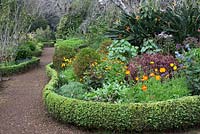 Curved borders and paths in Palheiro's Garden, or Blandy's Garden, Funchal, Madeira