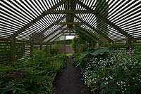 The interior of the Shadehouse at Bourton House, Bourton-on-the-Hill, Moreton-in-Marsh, Glos, UK 