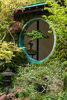 Edo no Niwa - Edo Garden, reflecting a time when gardens of maples, moss and stones, were designed for everyone, regardless of class or wealth. RHS Chelsea Flower Show, 2015