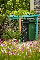 Wheelie bin shelter by Front Yard Company - Community Street - RHS Hampton Court Flower Show 2015