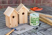 Materials required for creating a Living Roof Bird House