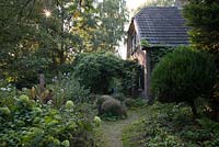 House with shady area. Buitenhof, Netherlands