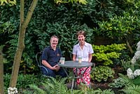 Barry, 57, and Melanie, 58, Davy, owners of Brooke Cottage. The garden is a triangular plot which the the couple have transformed over almost 20 years.