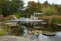 Natural Pool at Ellicar Gardens near Doncaster
