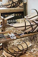 Workshop of Charlie Groves, maker of traditional Sussex trugs.