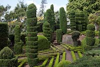 Topiary Garden in the Jardim Botanico in Funchal, Madeira