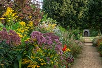 The Entrance borders at Parham in Sussex