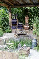 Hampton Court Flower Show 2016. 'The Lavender Garden' designed by Paula Napper, Sara Warren, Donna King