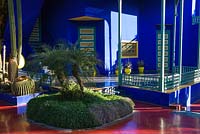 The villa-studio at the Jardin Majorelle. Created by Jacques Majorelle and further developed by Yves Saint Laurent and Pierre Bergé, Marrakech, Morocco