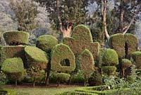 Topiary shapes - Lake Atitlan Hotel, Guatemala
