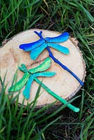 Seeds of sycamore and twigs used to make helicopter dragonflies
