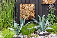 Insect Houses. Eat and Shelter, BBC Gardeners World Live 2016,  Designed by Michael John McGarr. RHS Flower Show Birmingham